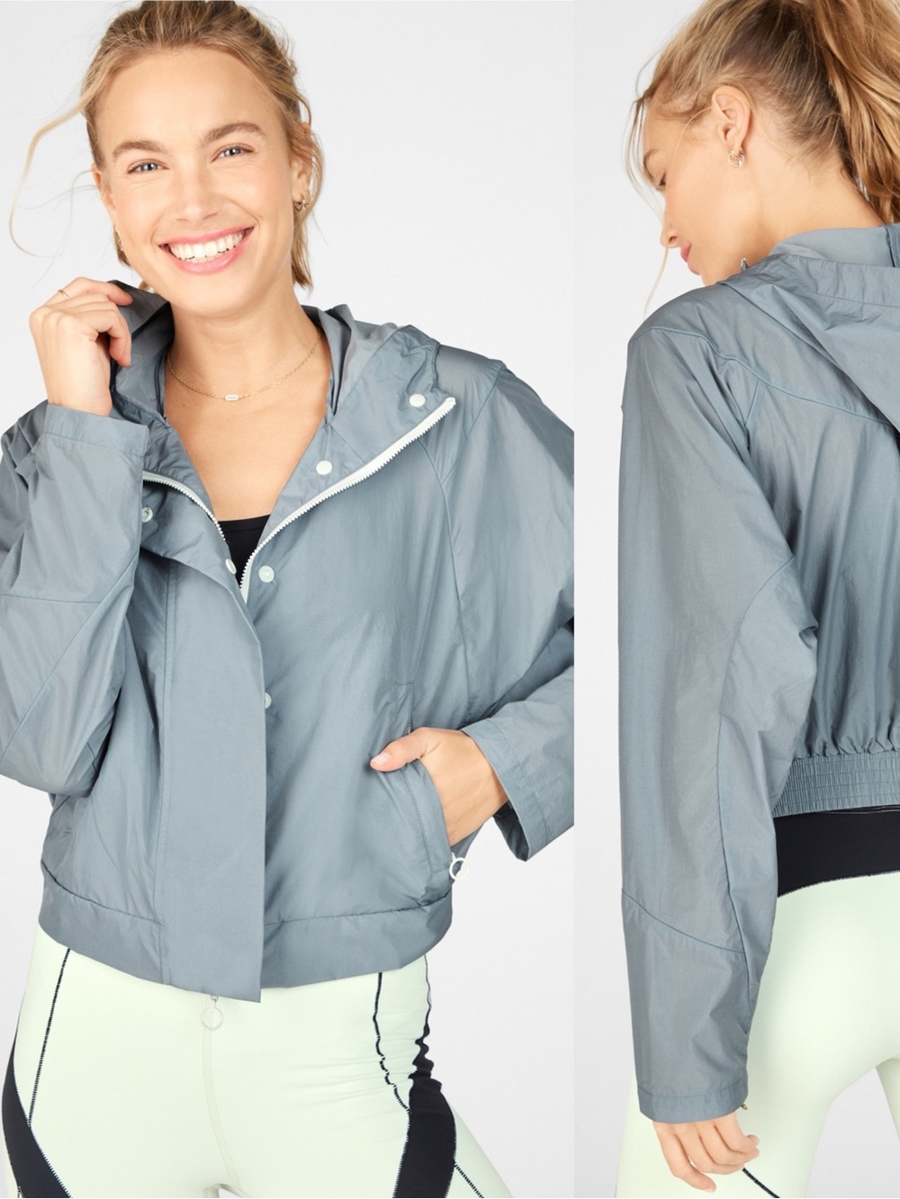 Fabletics Halle Cropped Hooded Jacket
